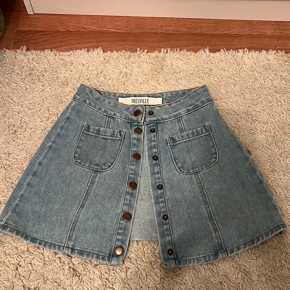 Brandy Melville Dresses & Skirts - Melville jean skirt women’s teens size 23